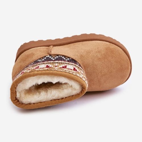 Wsuwane Śniegowce Ze Wzorem Ocieplane r.25 na Arena.pl