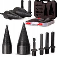 ŚWIDERY do rozłupywania drewna łupania wiertło ŁUPARKA stożek 32+42mm 2 szt