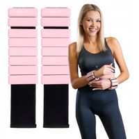 DrFit silikonowe obciążniki na kostki nadgarstki regulacja 2x 0,45kg różowe