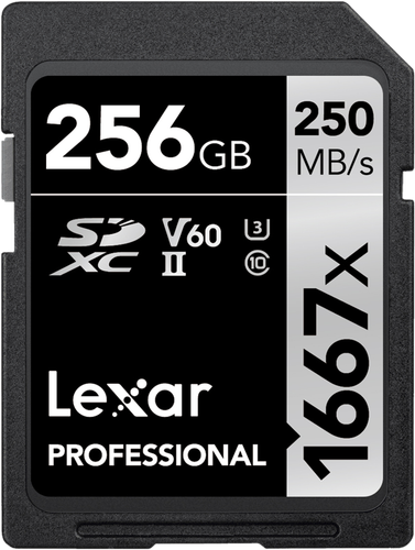 Lexar Karta pamięci Pro 1667X SDXC UHS-II U3 (V60) R250/W120 256G na Arena.pl