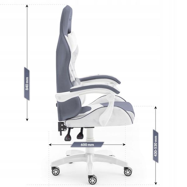 FOTEL GAMINGOWY DLA GRACZA BIUROWY HELL'S zdjęcie 2