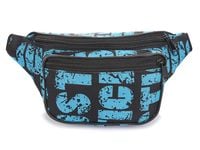 Saszetka Biodrówka Nadruk Solidna Nerka Niebieskie Literki P40