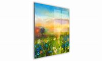 OBRAZ NA SZKLE KWADRATOWY 70x70cm 058 Łąka