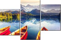 60 90CM OBRAZ 3 ELEM PRZED WYPRAWĄ ŚCIENNY DRUK PŁÓTNO