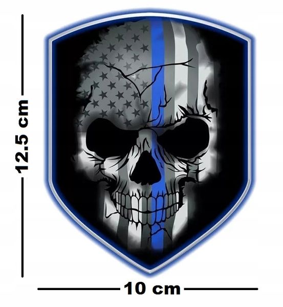 Wlepa Shield Skull Niezależność Wolność Strażnik zdjęcie 6
