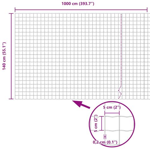 Ogrodzenie Euro Srebrny 1.4 x 10 m na Arena.pl