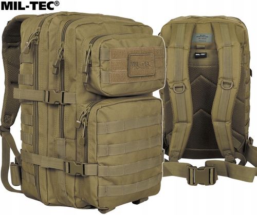 PLECAK WOJSKOWY TAKTYCZNY MILITARNY MIL-TEC ASSAULT TURYSTYCZNY 36L COYOTE na Arena.pl
