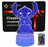 Prezenty świąteczne Lampka 3D nocna led usb +pilot na prezent Lilo i