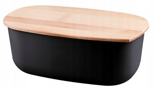 Chlebak Pojemnik Na Chleb Pieczywo Czarny Bukowy na Arena.pl