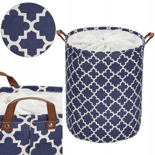 POJEMNIK KOSZ WOREK NA PRANIE UBRANIA ORGANIZER POJEMNY BARYŁKA SKŁADANY XL na Arena.pl