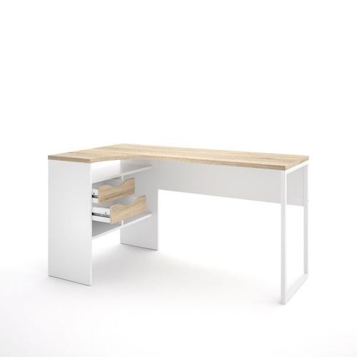 Function 118 biurko narożne biały/dąb trufla na Arena.pl