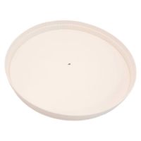 wieczko papierowe 115mm plastic free białe 50szt