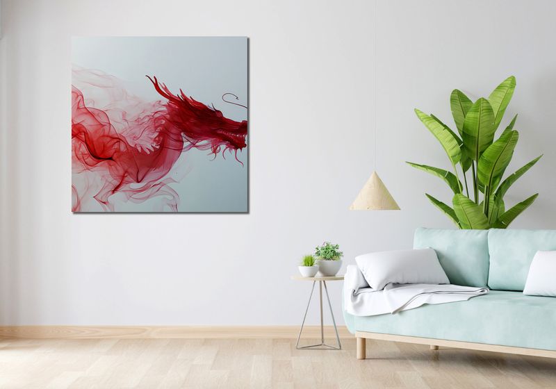 Obraz 100x100cm Smoczy Wzlot zdjęcie 2