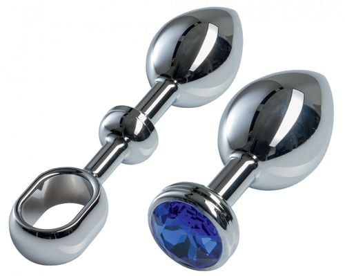 malesation alu plug with handle & crystal large, chrome na Arena.pl