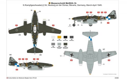 Airfix Messerschmitt Me 262A-1a na Arena.pl