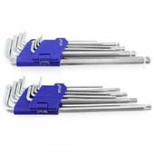 17854 Zestaw kluczy sześciokątnych TORX 1,5-10mm 18 sztuk T10-T50