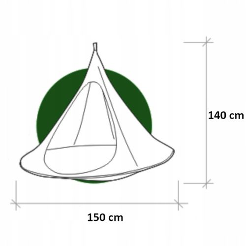 KOKON WISZĄCY NAMIOT HAMAK HUŚTAWKA GNIAZDO DO OGRODU POKOJU 150x140 INNY na Arena.pl