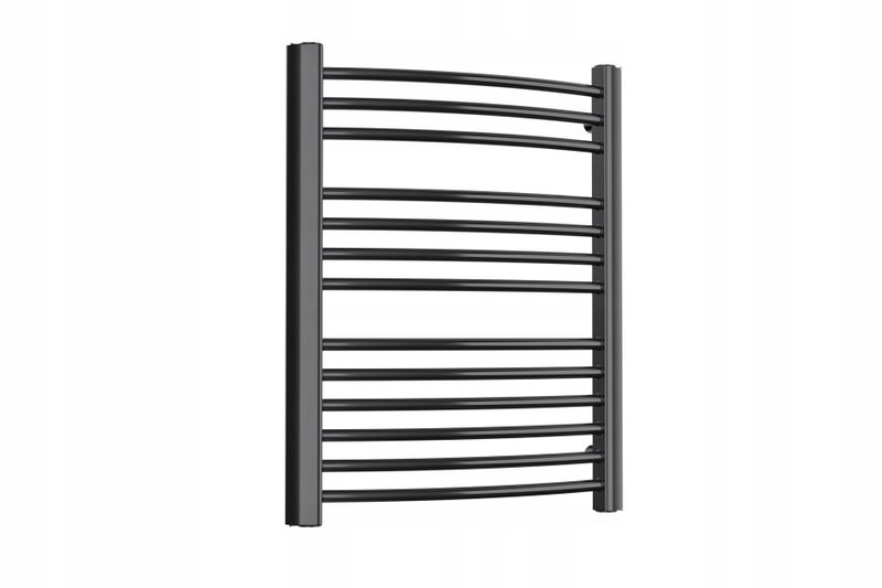 GRZEJNIK ŁAZIENKOWY CASUAL 720x570 CZARNY POŁYSK zdjęcie 1
