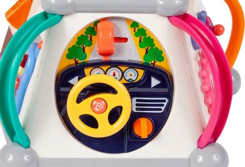 Kostka edukacyjna interaktywna sensoryczna multikostka gra dźwięki sorter na Arena.pl