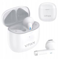 SŁUCHAWKI BEZPRZEWODOWE DOUSZNE BLUETOOTH 5.3 VFAN T06 BIAŁE