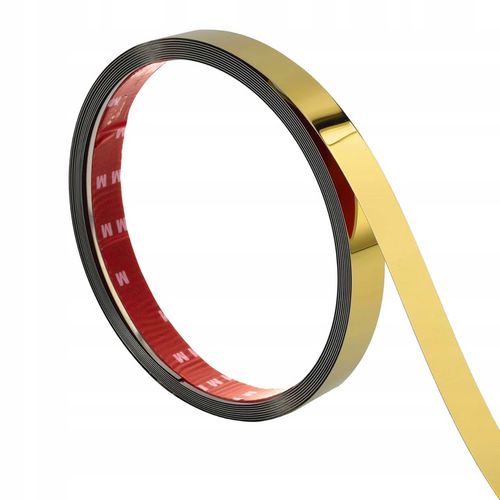 Listwa Dekoracyjna SAMOPRZYLEPNA Złota POŁYSK Taśma Ozdobna 2cm x 2,44m na Arena.pl