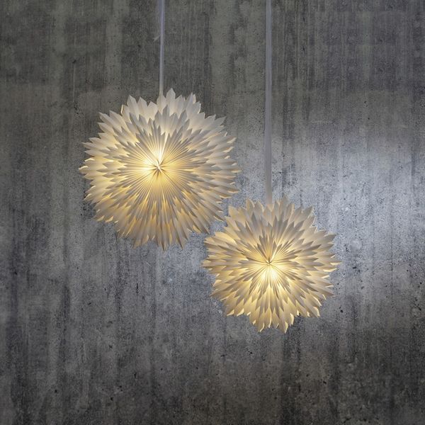 Gwiazda wisząca biała ICE 70 cm zdjęcie 13