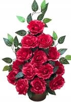 Stroik SŚ3 kompozycja sztuczna grób cmentarz wiązanka bukiet róże STANPOL