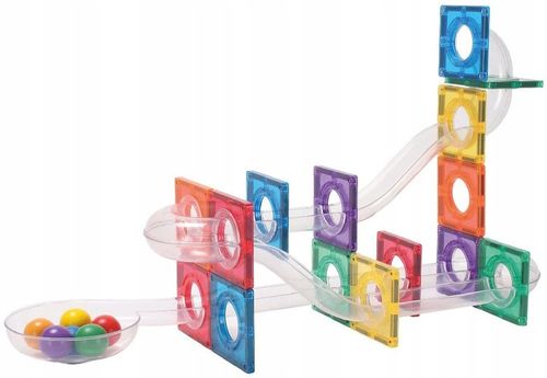 CLEVERCLIXX KLOCKI MAGNETYCZNE TOR WYŚCIGOWY KULODROM BALL RUN 60 EL. na Arena.pl