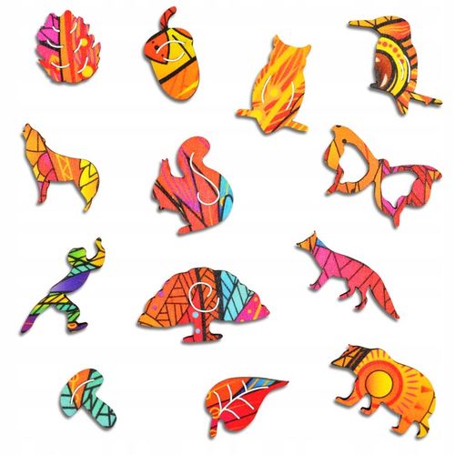 Puzzle Drewniane Premium 3D Układanka dla dorosłych Wiewiórka XL Zwierzęta na Arena.pl