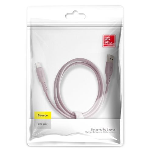 Kabel Lightning USB Baseus Colourful 1.2m 2.4A (różowy) na Arena.pl