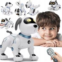 INTERAKTYWNY ROBO PIES ZDALNIE STEROWANY GŁOSEM PILOT SZTUCZKI TAŃCZY