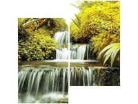 60X60CM WODOSPAD DWU OBRAZ ŚCIAN