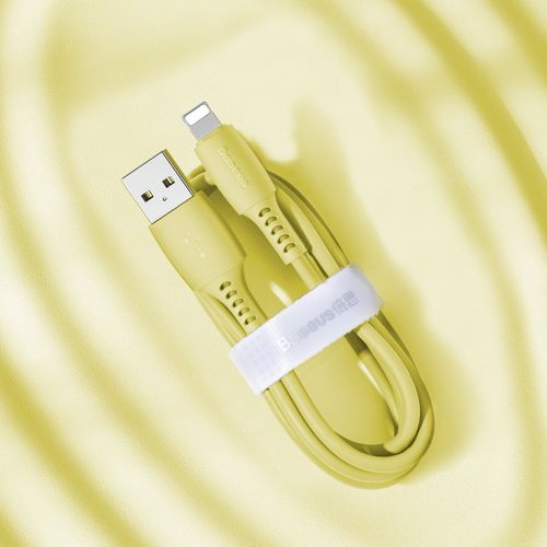 Kabel Lightning Usb Baseus Colourful 1.2M 2.4A (Żółty) na Arena.pl