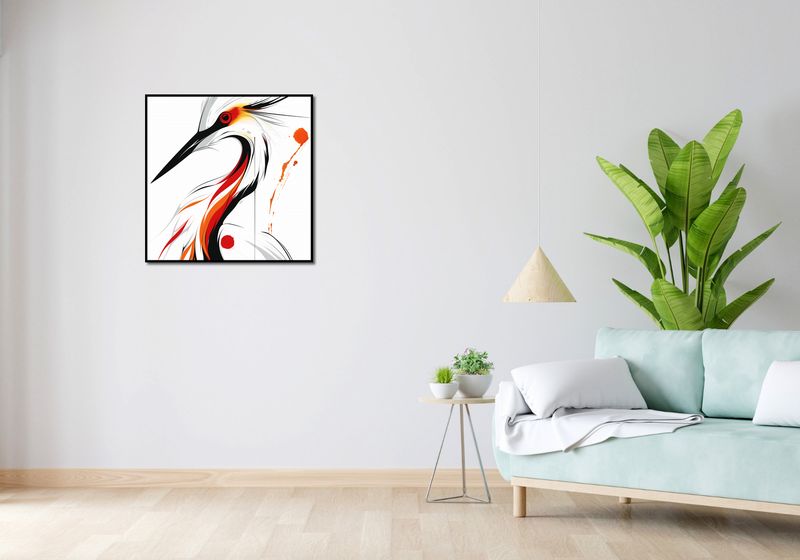 Plakat 70x70cm Bocian zdjęcie 4