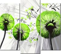 90 80CM OBRAZ T3 ELEM DMUCHAWCE KOLORZE LIMONKI DRUK ŚCIENNY