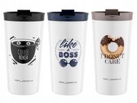 KUBEK TERMICZNY TERMOS NA KAWĘ LUB HERBATĘ 360ML Wzory Kubek do Samochodu