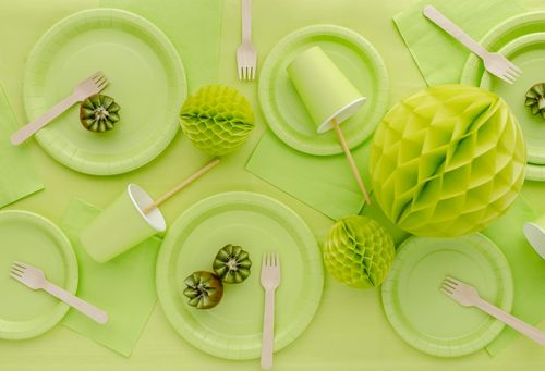 Serwetki papierowe Basic zielone limonkowe, 20 szt. na Arena.pl