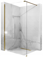 ŚCIANKA PRYSZNICOWA 80cm REA AERO GOLD ZŁOTA WALK IN SZYBA 8mm WYSOKA 195cm