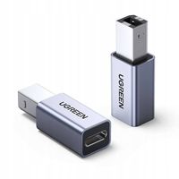 2 x Adapter USB-C na USB-B UGREEN US382 DO Drukarki Skanera Faxu