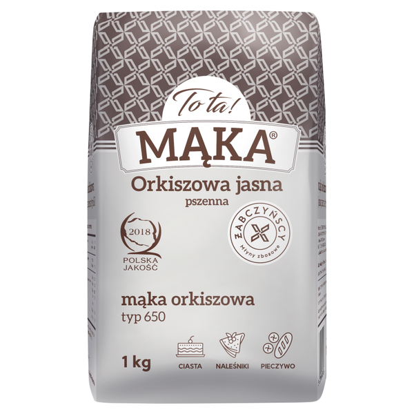To ta! Mąka orkiszowa jasna pszenna typ 650 1 kg zdjęcie 2