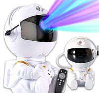 PROJEKTOR GWIAZD MAŁY ASTRONAUTA LAMPKA NOCNA RÓŻNE TRYBY LAMPKA NOCNA