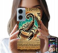 ETUI DO MOTOROLA G34 5G - SKORPION ZNAK ZODIAKU ASTRONOMIA + FOLIA