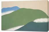 Obraz 90x60cm Green Mountains, Sekka Japoński Vintage