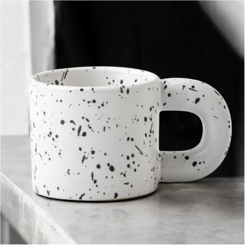 ceramiczny, nakrapiany kubek z uchem 300 ml matowy cup19 na Arena.pl