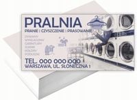 Wizytówki firmowe Foliowane 1000szt dużo różnych wzorów PRALNIA