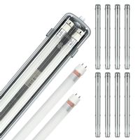 Zestaw 8xoprawa hermetyczna AQUA M 2x120 +16x świetlówka 18W neutralna