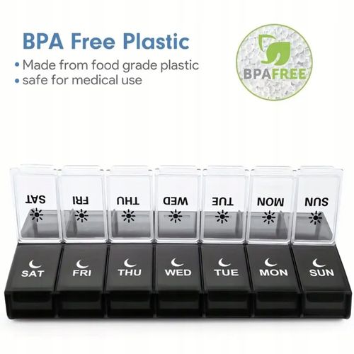 Organizer Na Leki Kasetka Pojemnik Na Tabletki Ranek-Wieczór 235x120 mm na Arena.pl