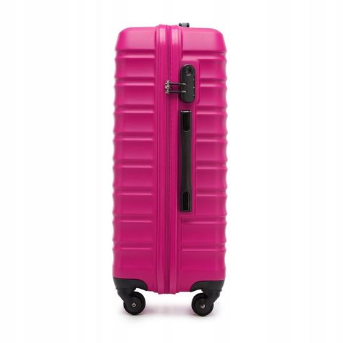 WITTCHEN średnia walizka z ABS-u żebrowana różowa na Arena.pl