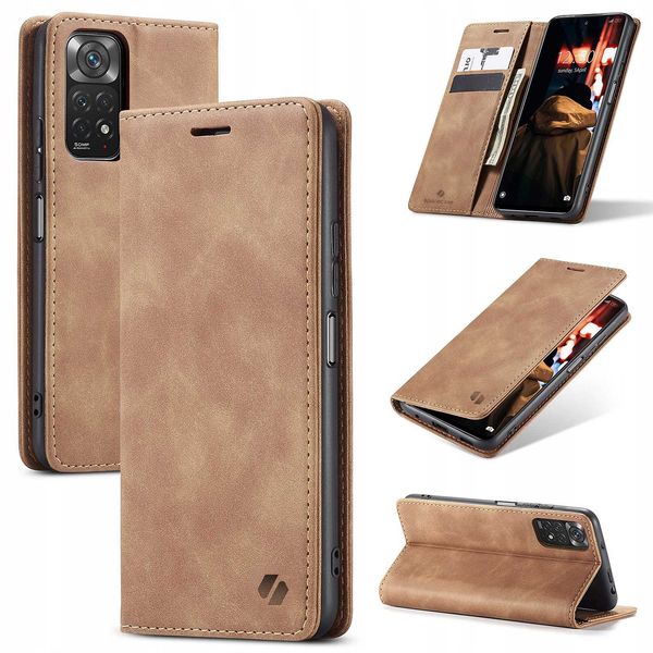 Spacecase Wallet Redmi Note 11/11S Light Brown zdjęcie 11