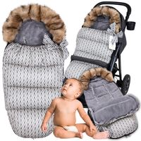 Otulacz śpiworek na zimę ciepły mięsisty na sanki do fotelika miękki śpiwór
